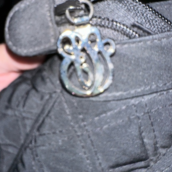 Elegant Black Quilted Tote Bag - Picture 4 of 5